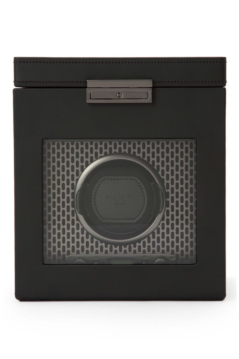 Axis Single Watch Winder with Storage, Main, color, POWDER COAT