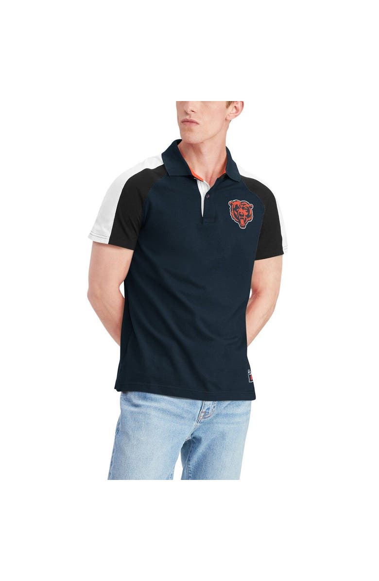 Tommy Hilfiger Men's Tommy Hilfiger Navy/White Chicago Bears Holden Raglan Polo, Alternate, color, Navy