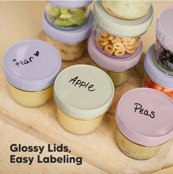 12-Pack Prep Jars Baby Food Storage Glass Containers