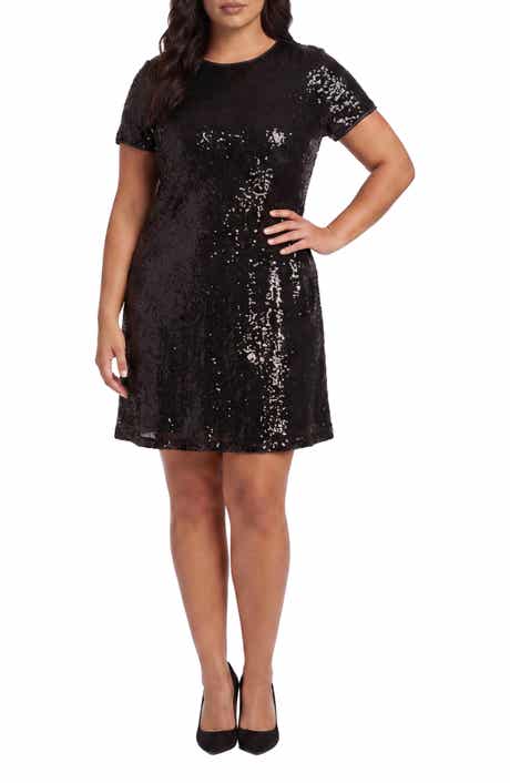 Sequin T-Shirt Shift Dress