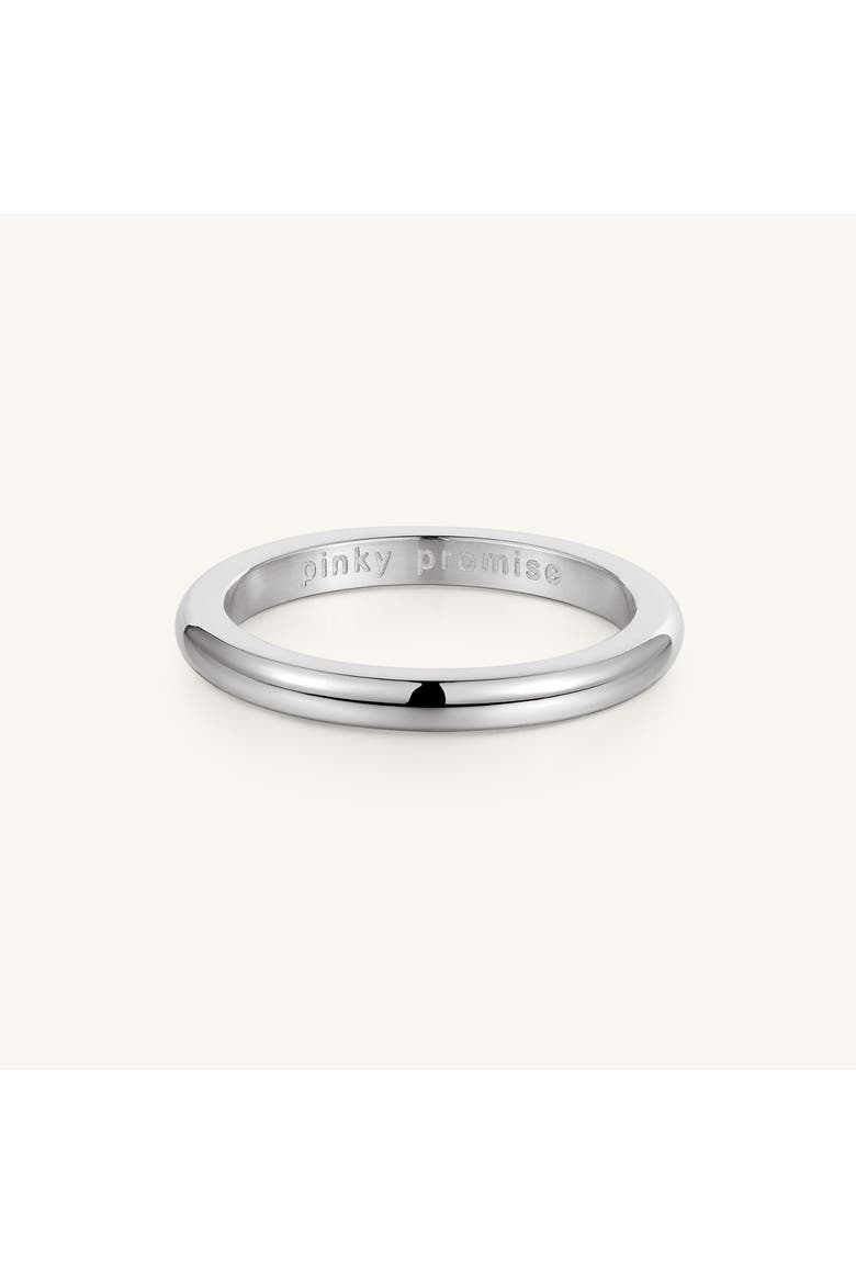 Pinky Promise Ring, Main, color, Silver