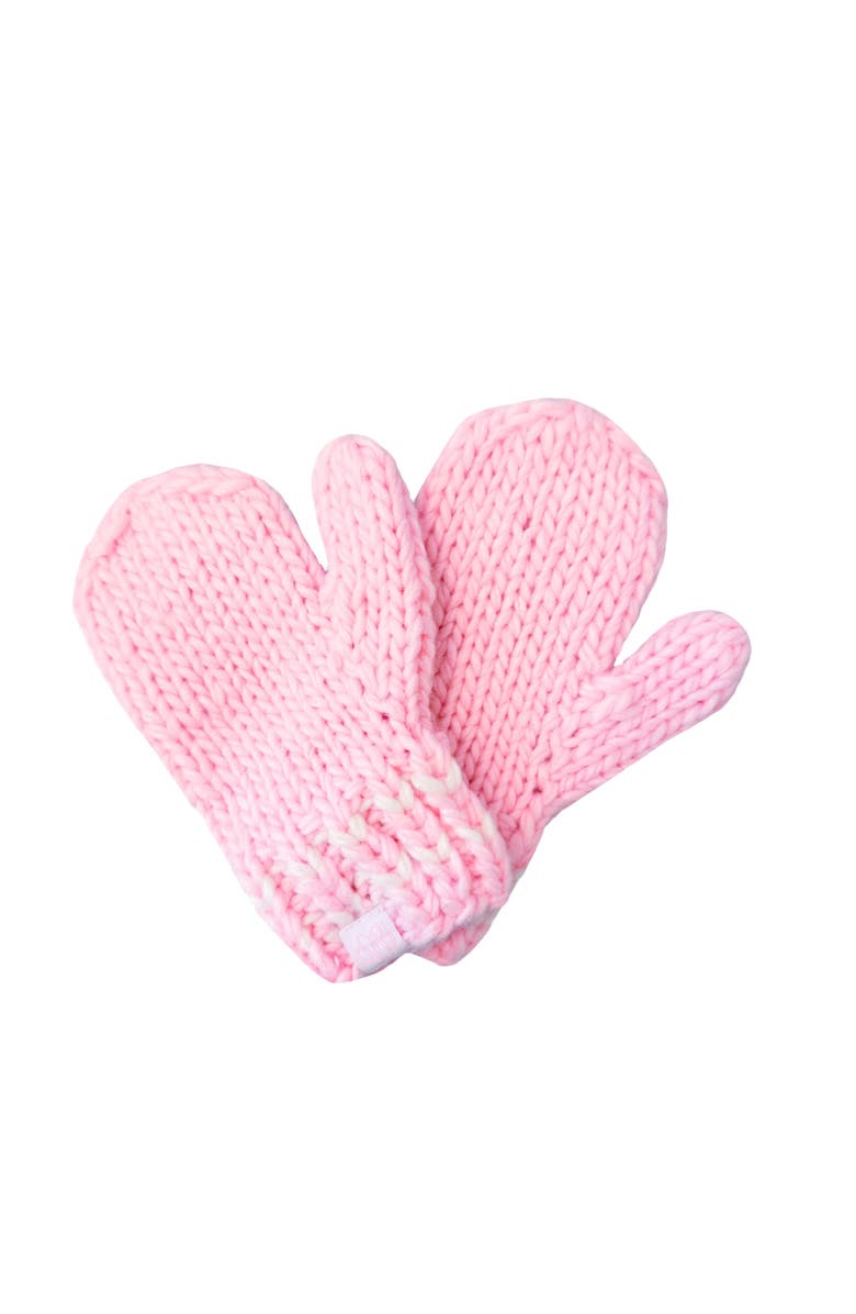 Bits & Bows Ballet Knit Hat/Mittens Bundle, Alternate, color, Pink