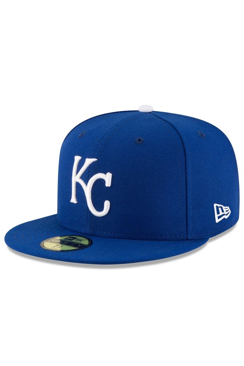 Men's New Era Royal Kansas City Royals Game Authentic Collection On-Field 59FIFTY Fitted Hat, Main, color, ROYAL