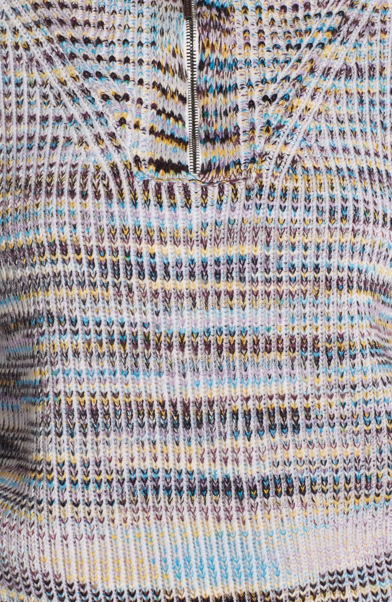 Missoni Quarter Zip Cashmere & Wool Sweater, Alternate, color,
