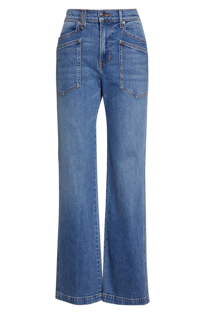 Veronica Beard Dylan Straight Leg Jeans, Main, color, Orbit Glare