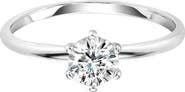 Bearfruit Jewelry Sterling Silver Bree Ring Dainty Crystal Ring Trendy Minimalist