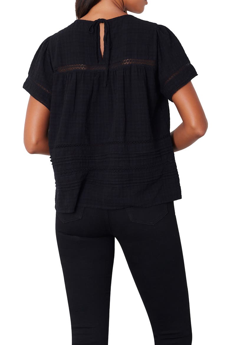 Dawn Lace Inset Top, Alternate, color, Black
