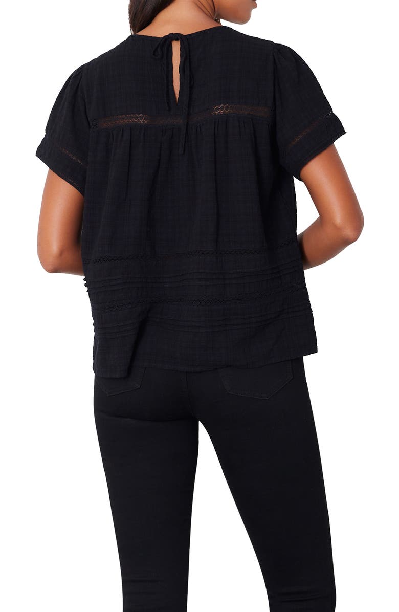 Paneros Clothing Dawn Lace Inset Top, Alternate, color, Black