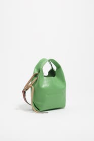 Bimba y Lola Leather Mini Paper Bag SS26