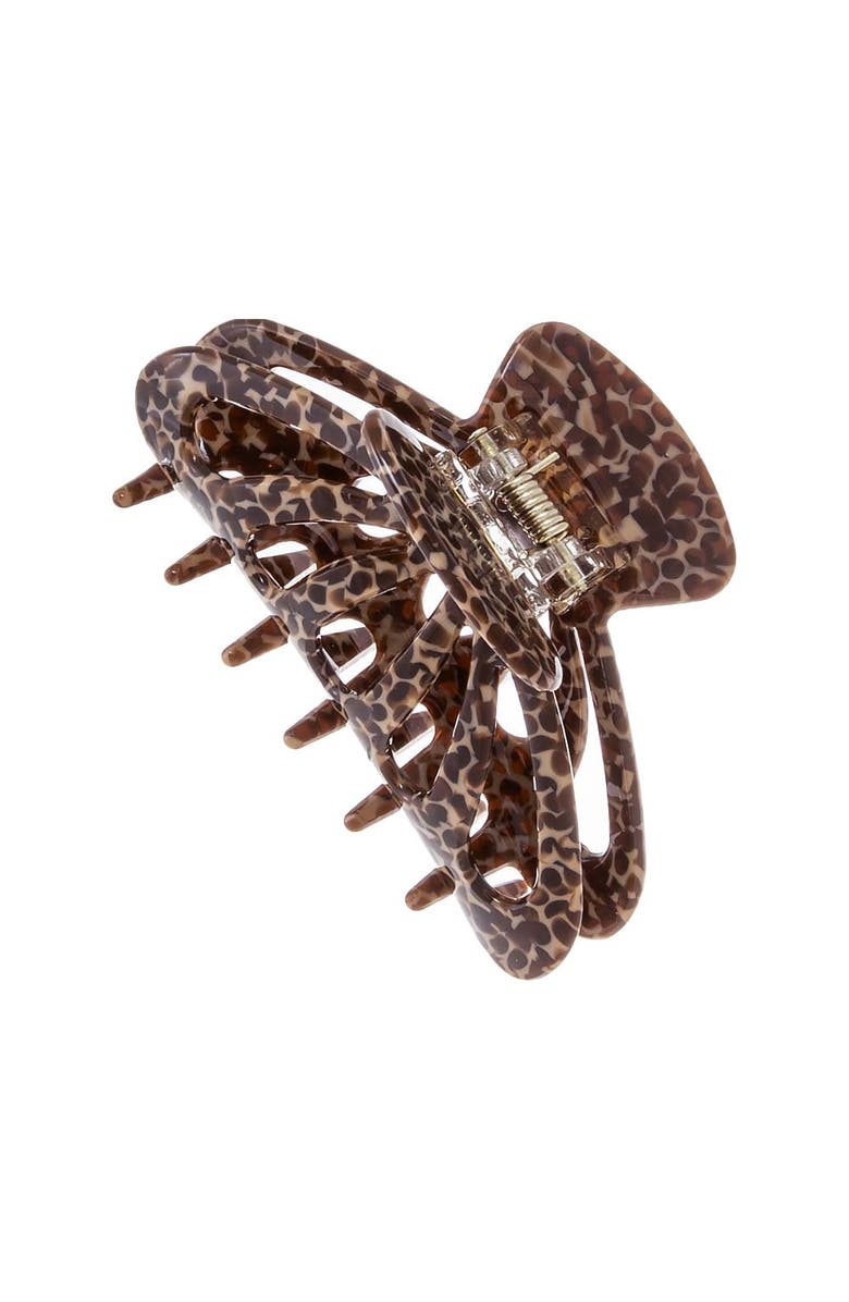 BY ADINA EDEN Medium Cutout Classic Hair Claw Clip, Alternate, color, Brown