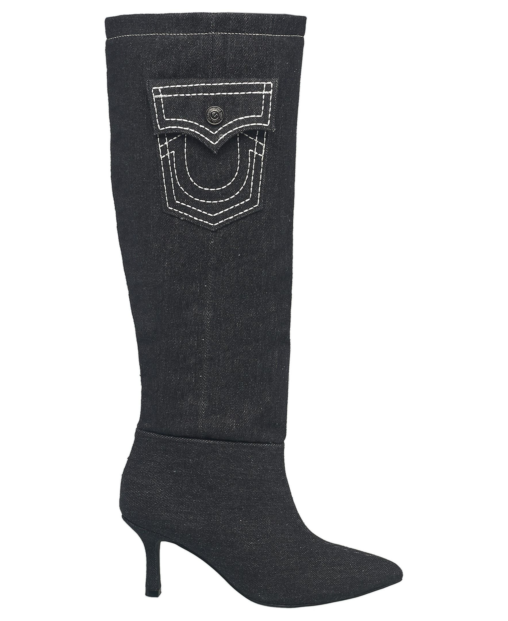 True Religion Tall Denim Boot, Alternate, color, 