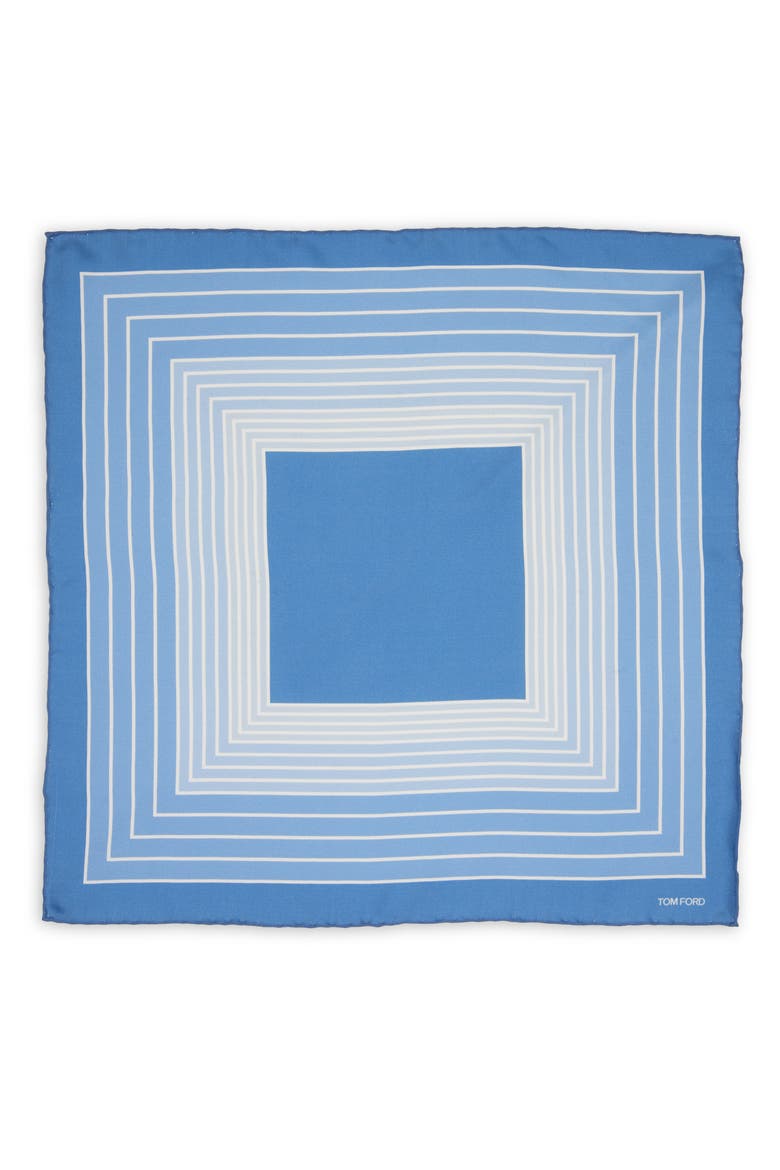Silk Pocket Square, Alternate, color, AVIAN BLUE