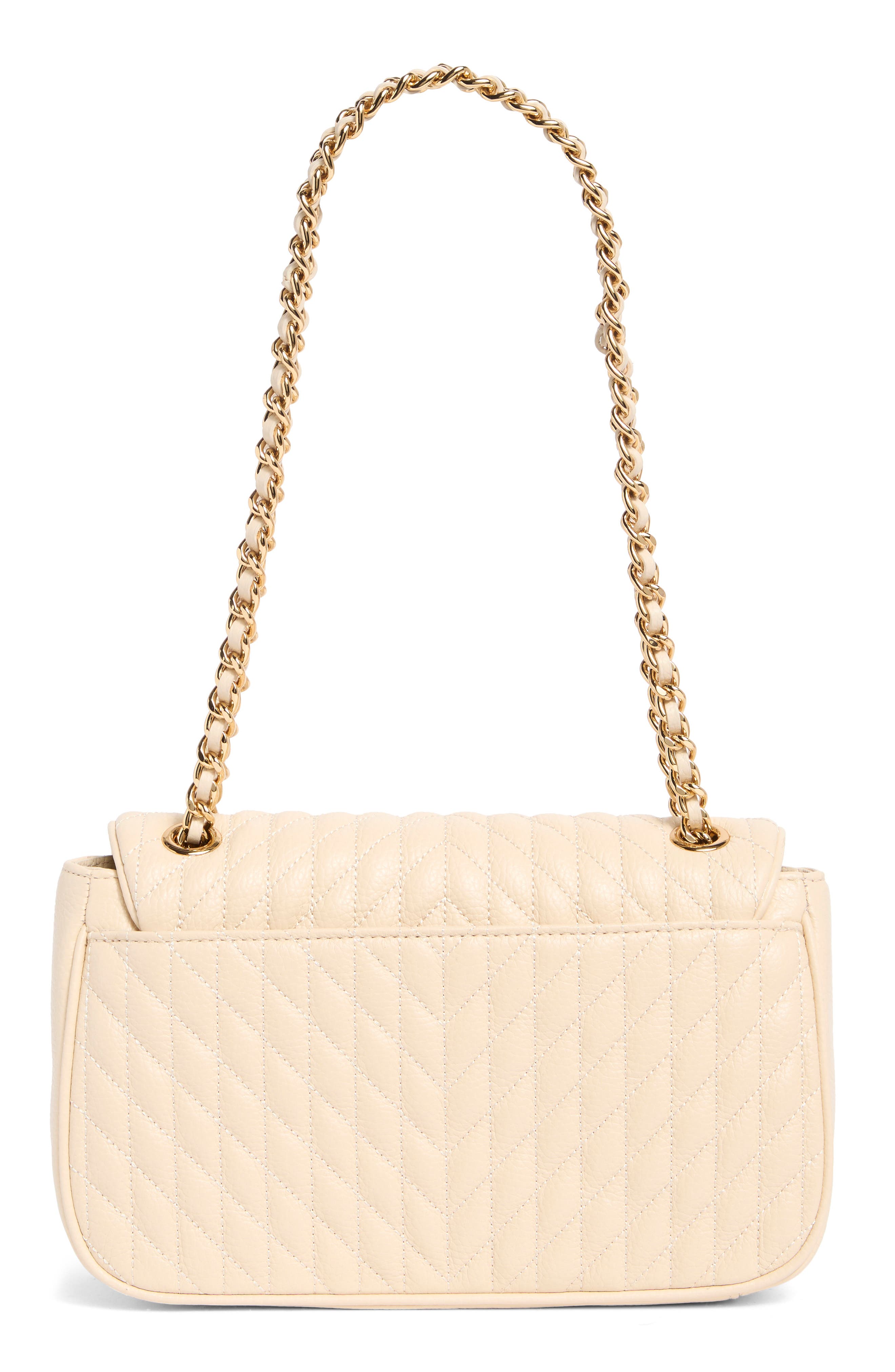 KARL LAGERFELD PARIS Agyness Quilted Leather Convertible Shoulder Bag, Alternate, color, 