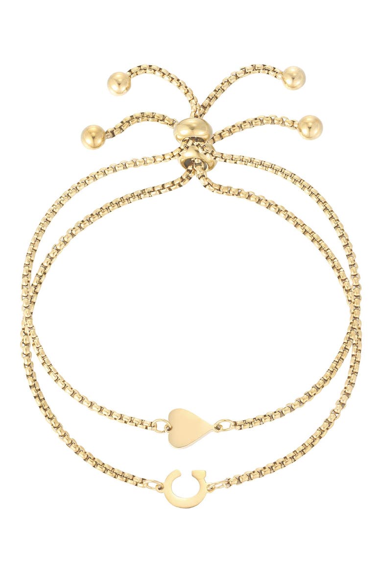 Set of 2 Bracelets, Main, color, GOLD-C