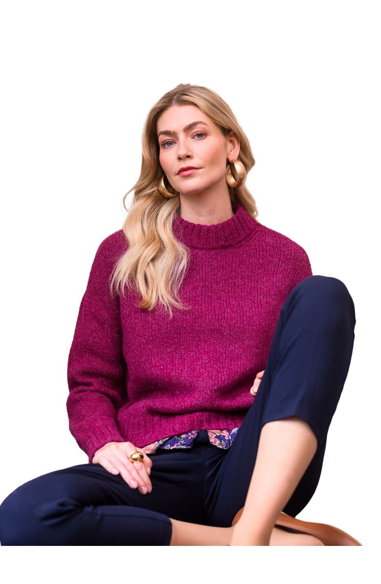 Celtic & Co. Alpaca Silk Blend Crew Neck Sweater, Alternate, color, 