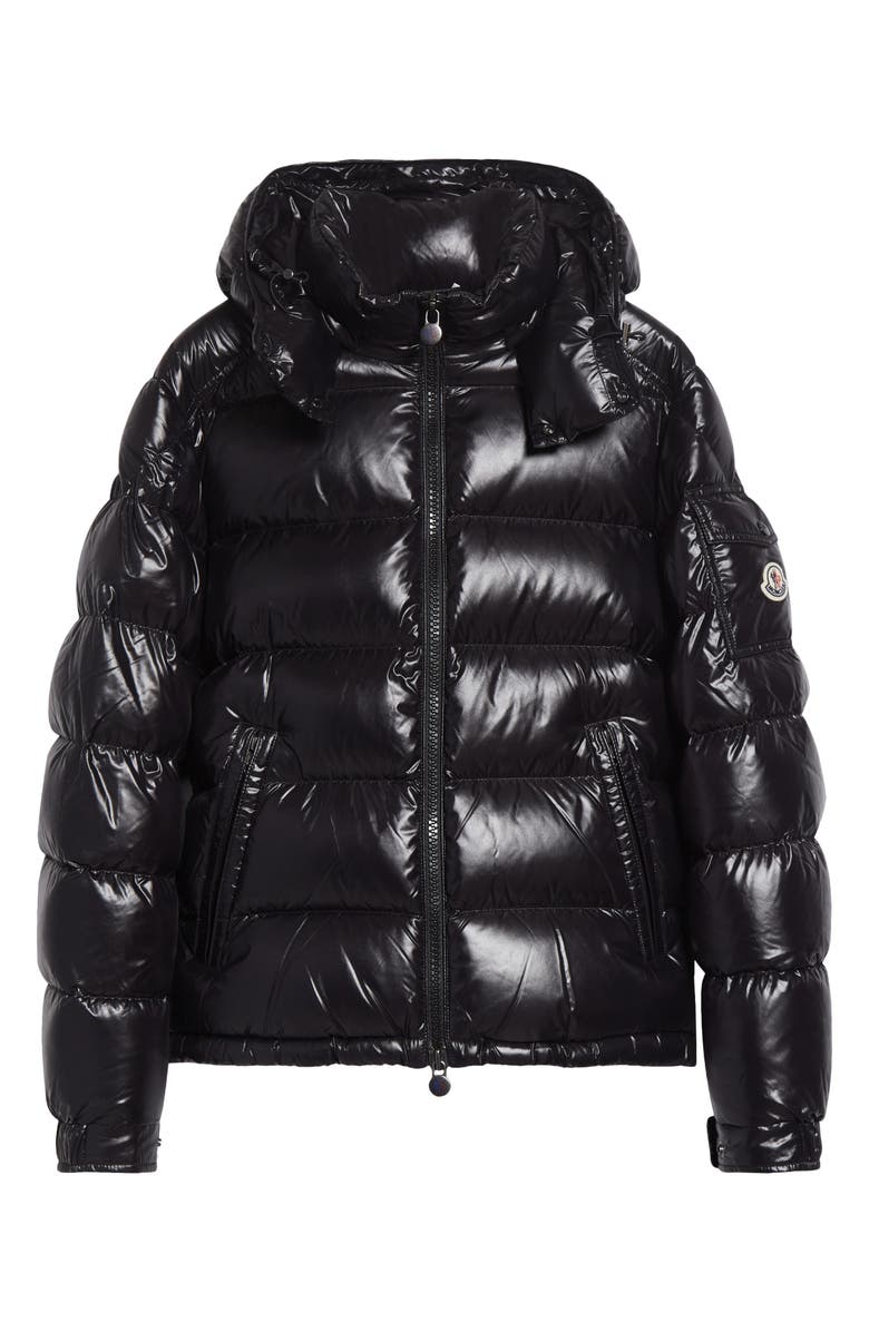 Moncler Maya Quilted Down Puffer Jacket, Alternate, color, Black