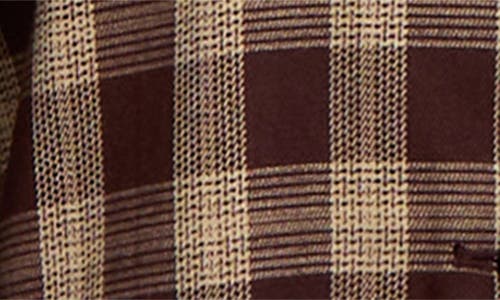 Reformation Beck Plaid Trench Coat In Brown