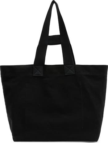 Ali Logo Cotton Canvas East/West Tote