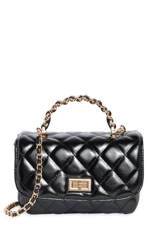 Quilted Faux Leather Crossbody Bag