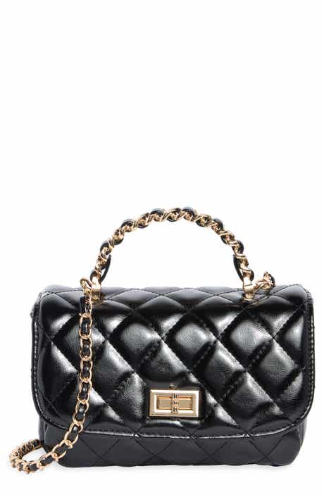 Quilted Faux Leather Crossbody Bag