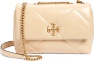Tory Burch Small Kira Diamond Quilted Convertible Leather Shoulder Bag