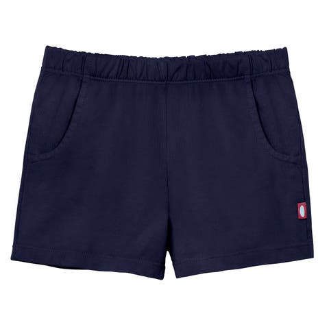 Girls Soft 100% Cotton UPF 50+ Jersey Pocket Shorts