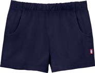CITY THREADS Girls Soft 100% Cotton UPF 50+ Jersey Pocket Shorts
