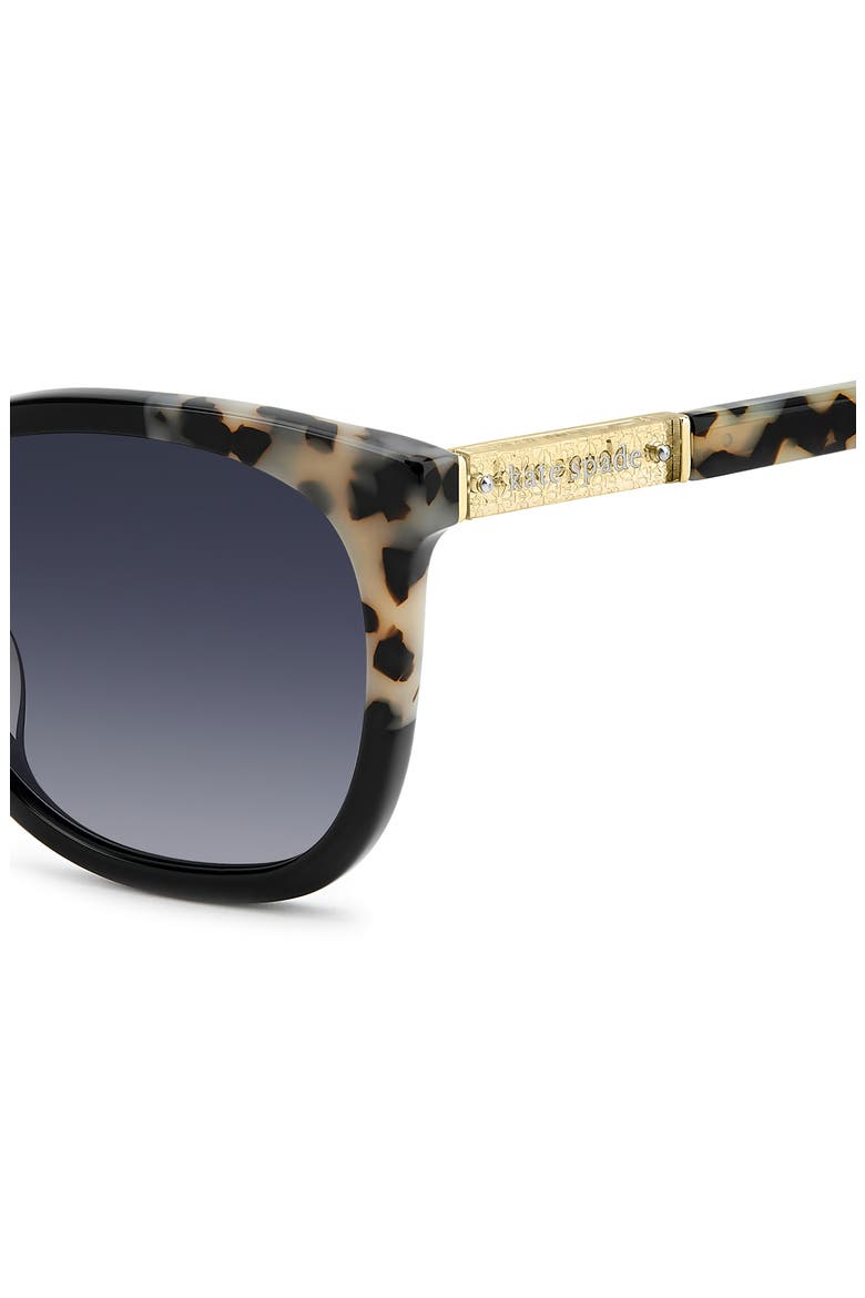 seline 54mm rectangular sunglasses, Alternate, color, BLACK IVORY HAVANA/ DARK GREY