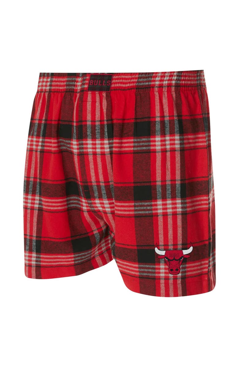 CONCEPTS SPORT Men's Concepts Sport Red Chicago Bulls Region Flannel Boxer Short, Alternate, color, Red