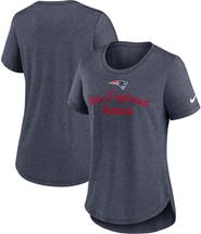 Nike Women's Nike Navy New England Patriots Script Tri-Blend T-Shirt