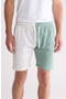 Split Cotton Blend Shorts