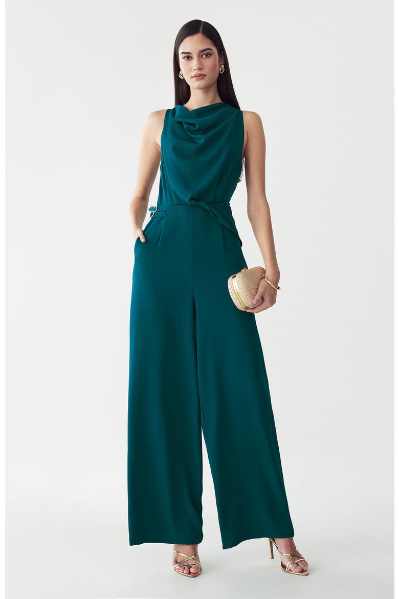 Dalia Jumpsuit, Alternate, color, TEAL