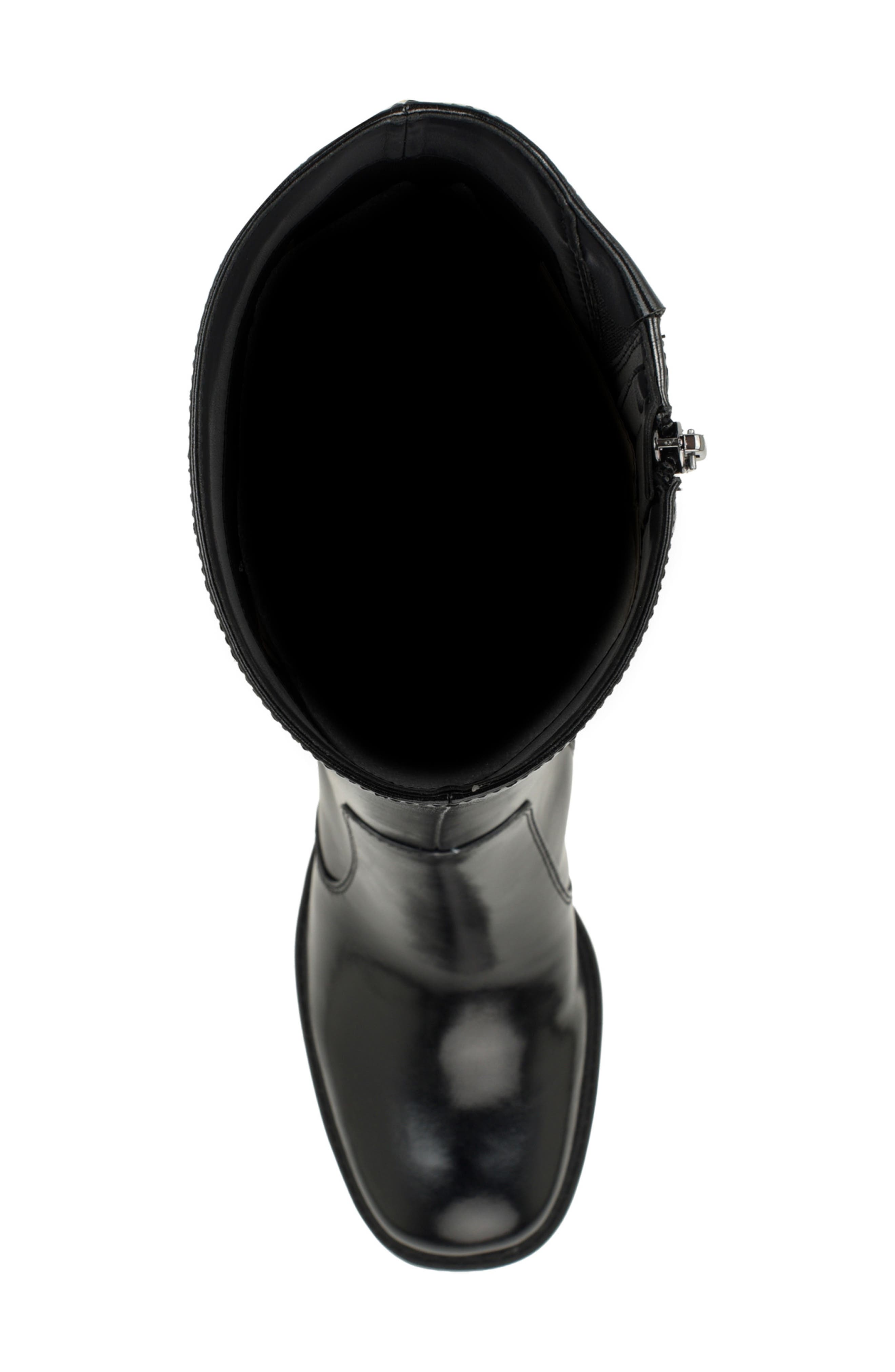 Balinda Faux Leather Knee High Boot, Alternate, color, BLACK