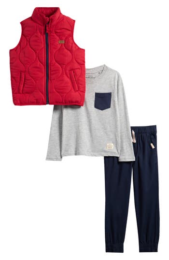 Weatherproof ® Kids' 3-piece Quilted Vest Set In Multi