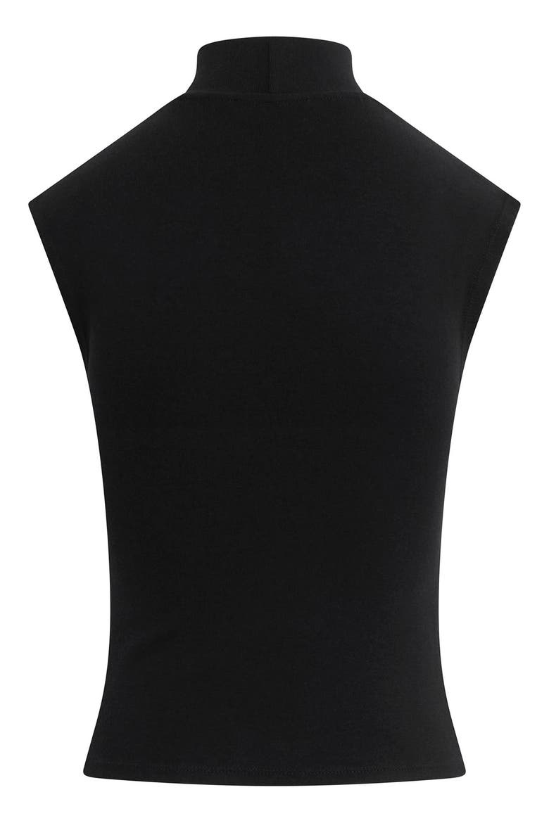 Heritage Mock Neck Top, Alternate, color, BLACK