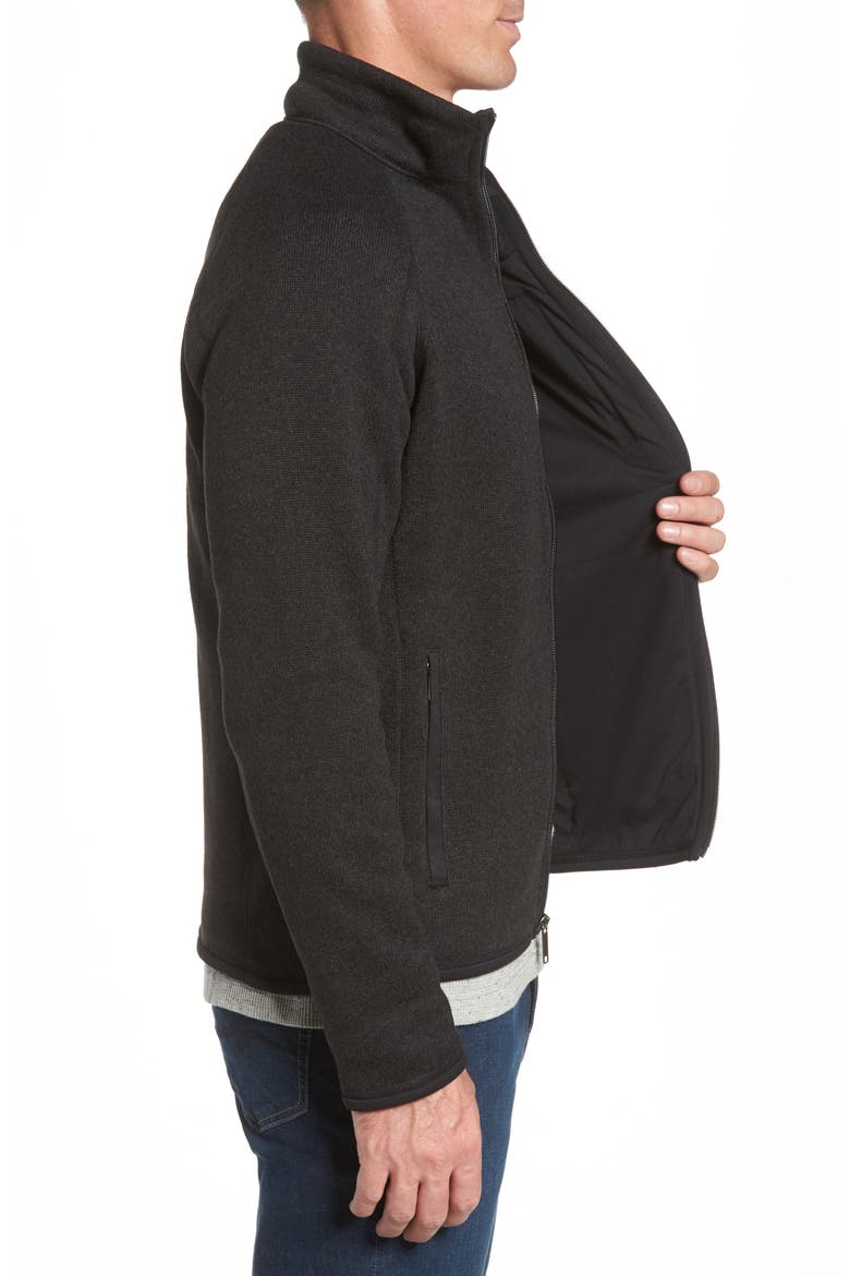 Better Sweater Zip Front Jacket, Alternate, color, BLACK