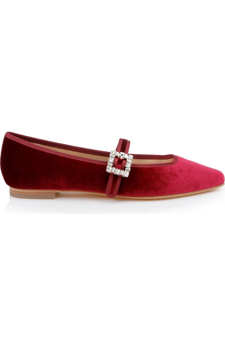 Badgley Mischka Collection Brystol Mary Jane Flat, Alternate, color, Red Velvet