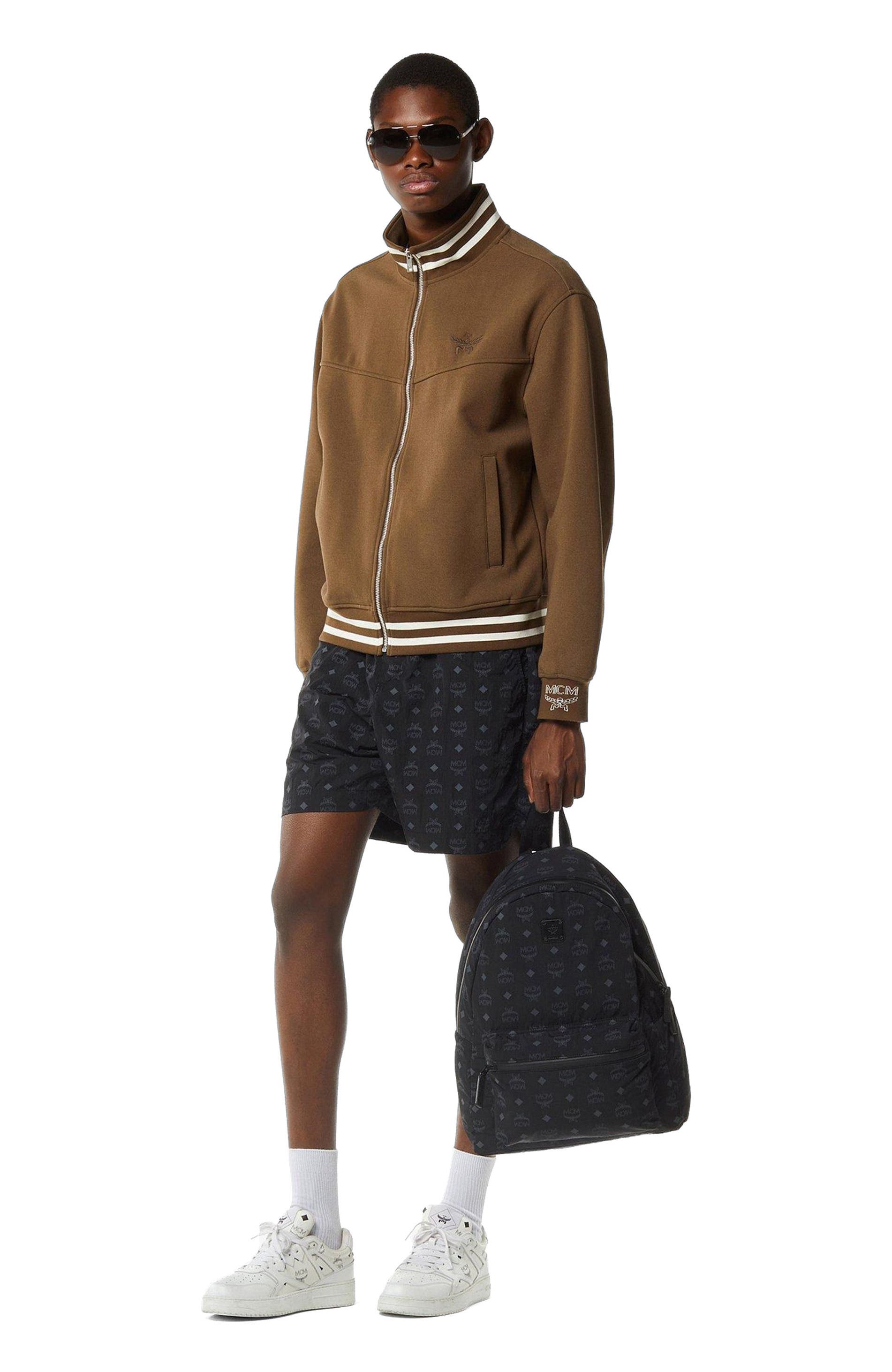 MCM Stark Packable Backpack in Monogram Nylon, Main, color, 