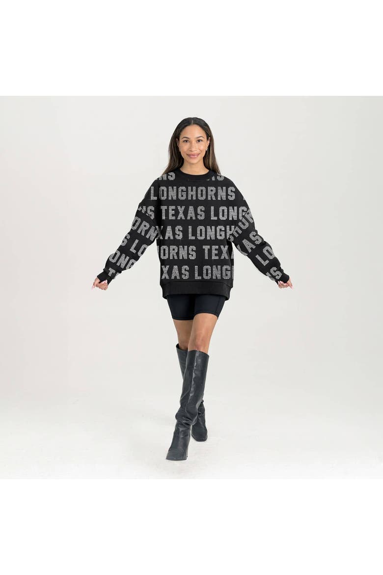 Women's Gameday Couture  Black Texas Longhorns Hype Era Sweatshirt, Alternate, color, Black