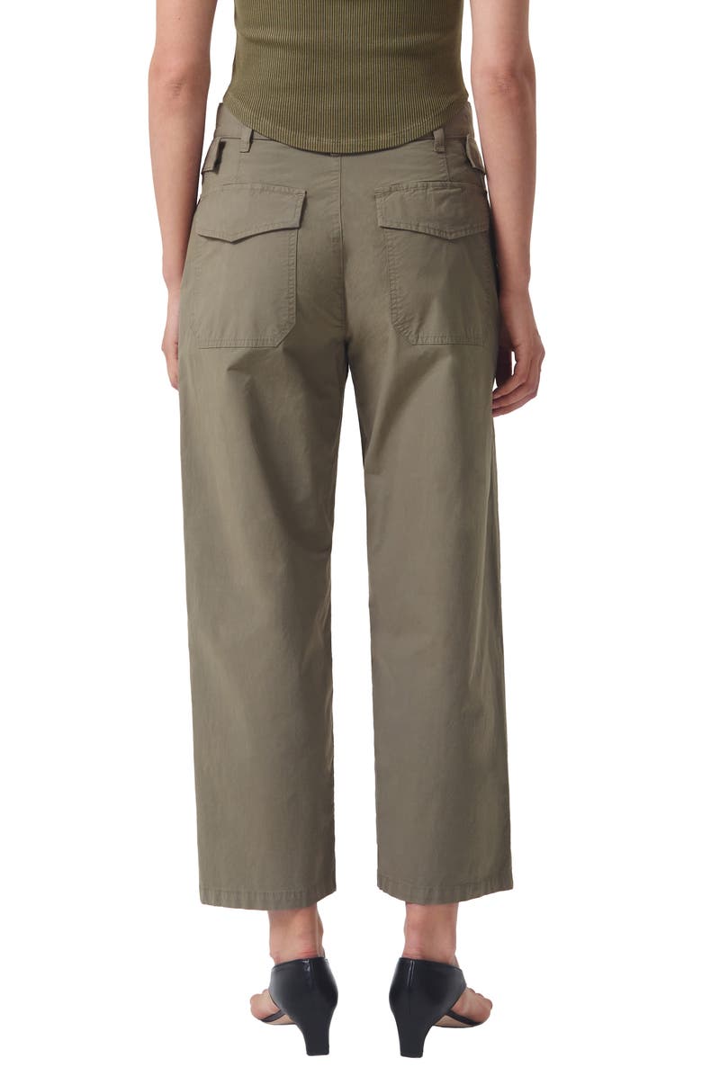 AGOLDE Daria High Waist Crop Wide Leg Twill Utility Pants, Alternate, color,