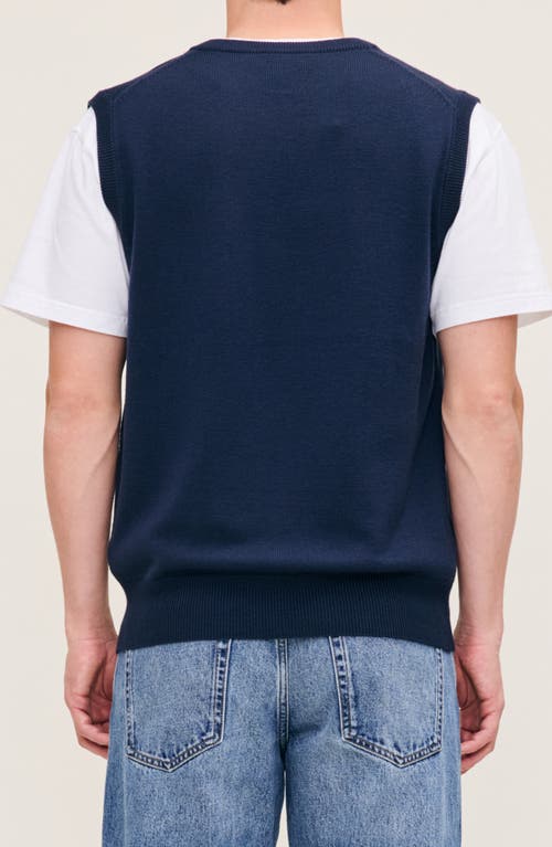 Dl1961 Merino Wool Sweater Vest In Blue