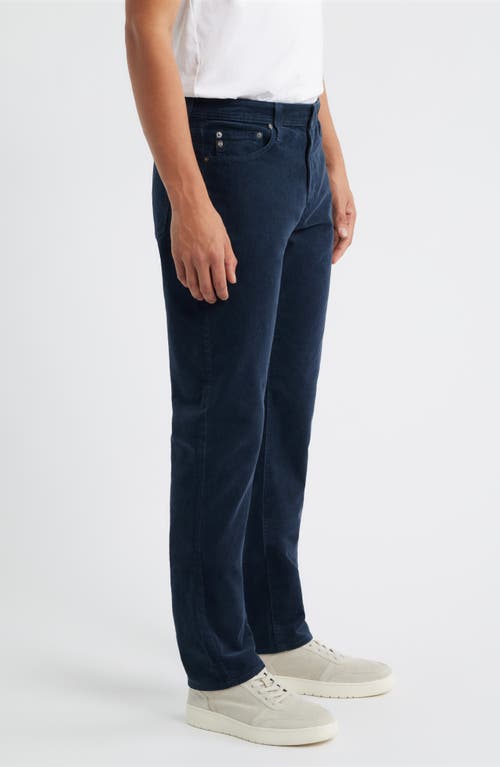 Ag Everett Straight Leg Corduroy Pants In Blue