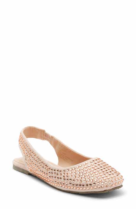 Reaction Kenneth Cole Esme Rhinestone Embellished Slingback Flat