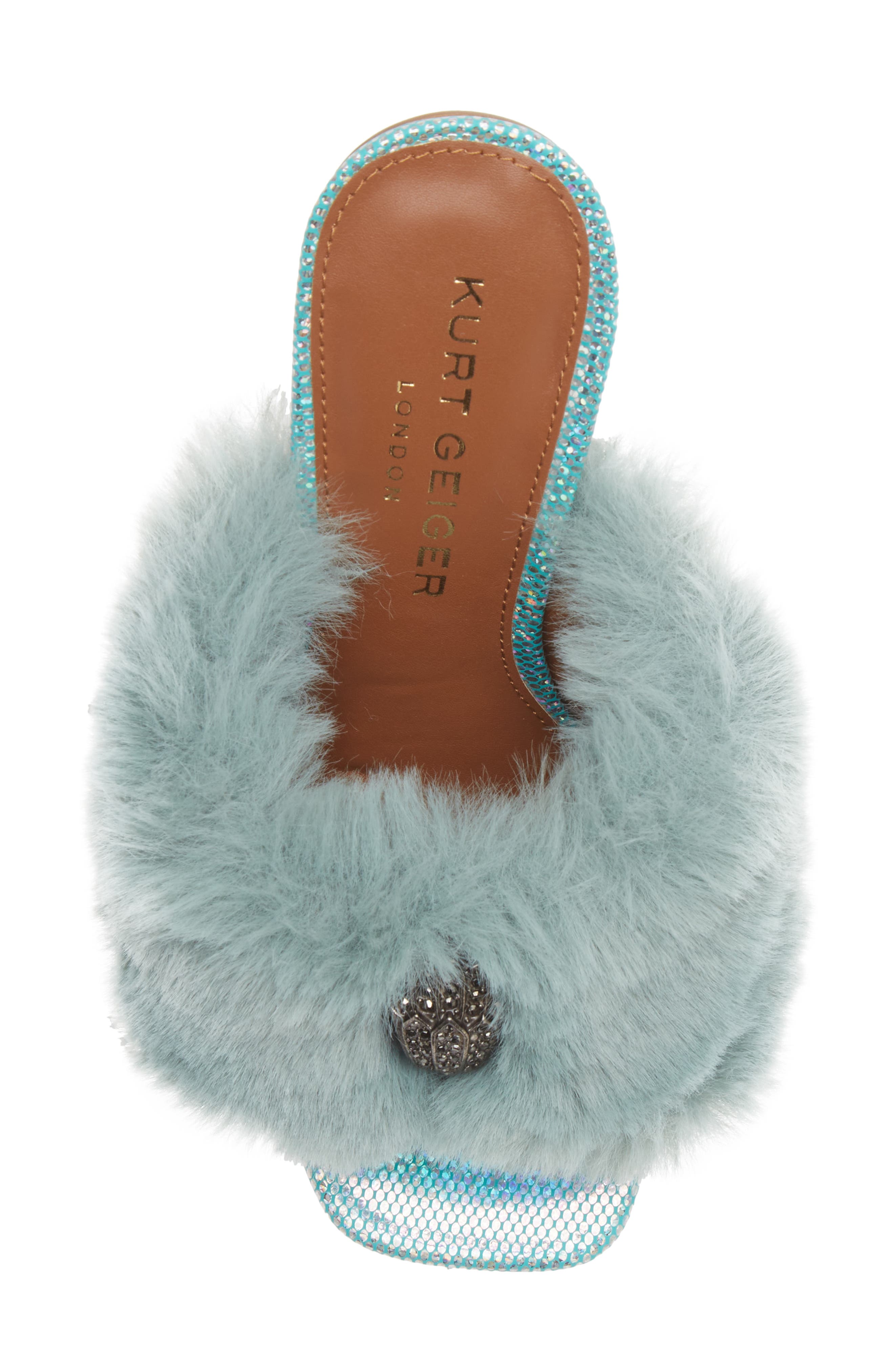Kurt Geiger London Kensington Faux Fur Platform Sandal, Alternate, color, 