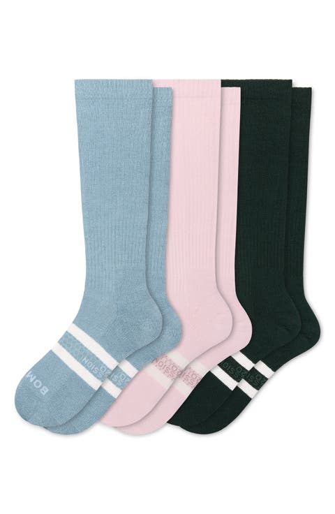 3-Pack Assorted Knee High Socks