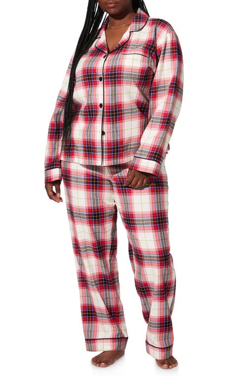Bedhead Pajamas Print Long Sleeve Cotton Jersey Pajamas In Red