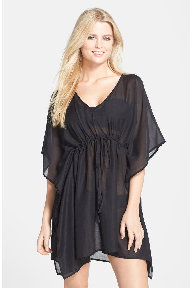 'Butterfly' Cover-Up, Main, color, BLACK