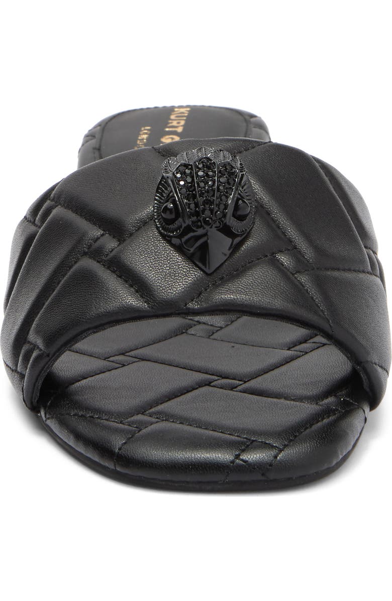 Kurt Geiger London Kensington Quilted Slide Sandal, Alternate, color, Black