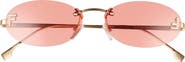 Fendi 'Fendi First 54mm Oval Sunglasses