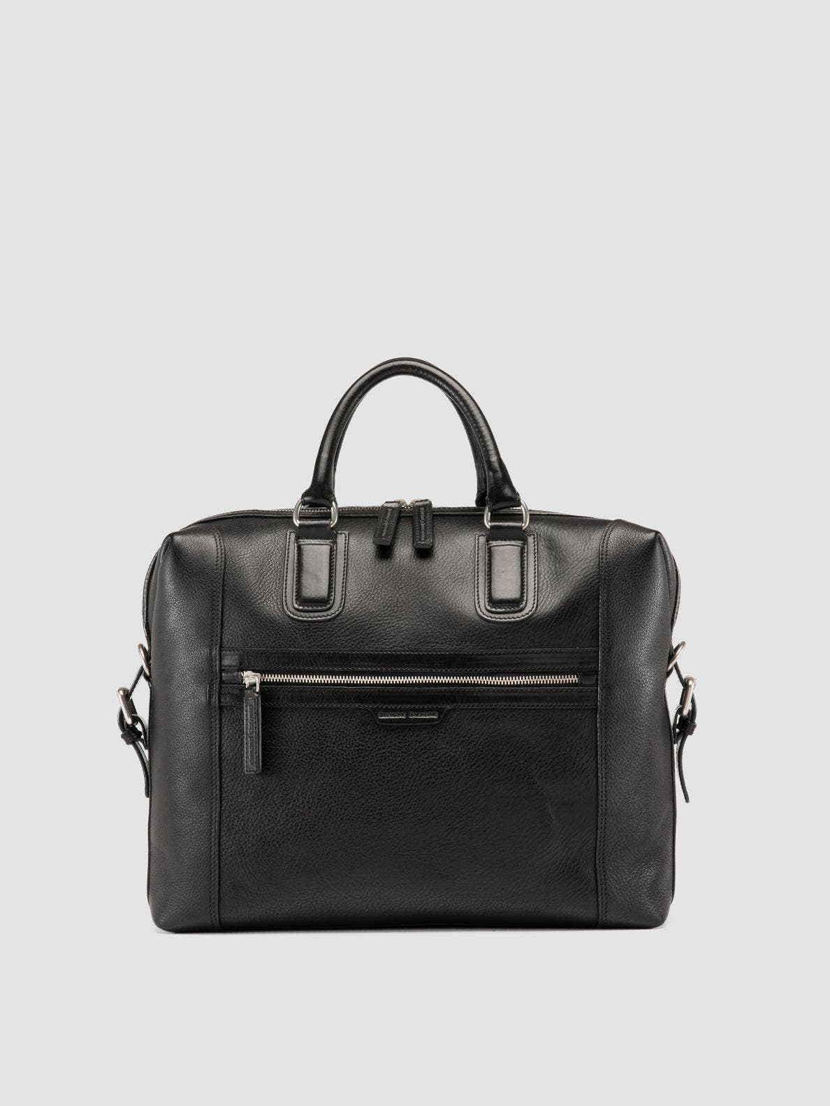Officine Creative Jules 007 Briefcase, Main, color, Black